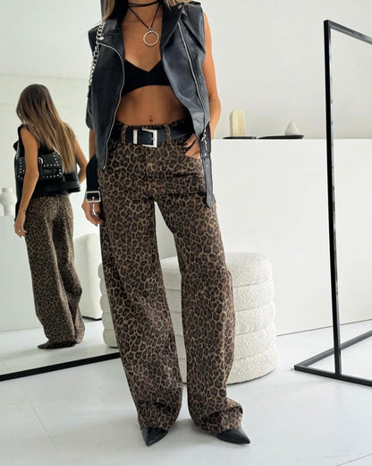 Wide leg Leopardo