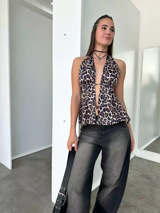 TOP LULA - Leopardo