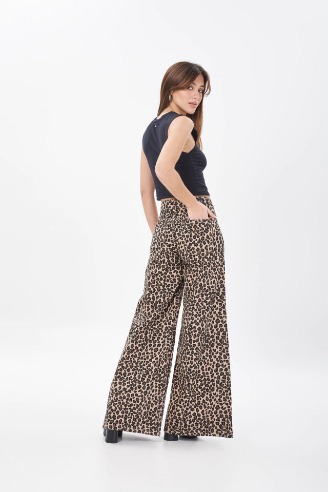 EXTRA WIDE LEG - animal print