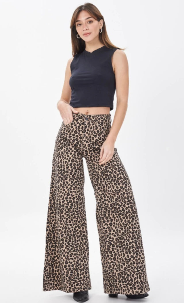 EXTRA WIDE LEG - animal print